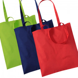 coloured cotton bags